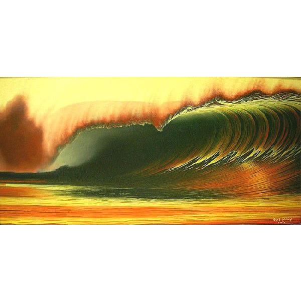 バリアート絵画　LL　横　『Big Wave in Sunset』　Windy　Special Or...