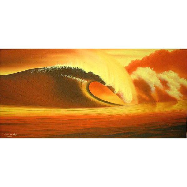 バリアート絵画　LL　横　『Big Wave in Sunset』　Windy　Special Or...