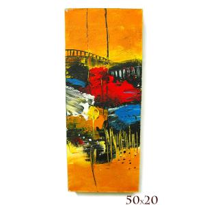 バリアート絵画 ロングサイズ 足長バリ人G 縦約84cmx横23.5cm