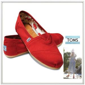 TOMS トムス Classics キャンバス クラシック エスパドリュー　color： Red　Canvas(レッド)｜angland