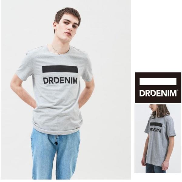 DR.DENIM(ドクターデニム) PATRICK TEE ロゴ 半袖Tシャツ color：GREY...