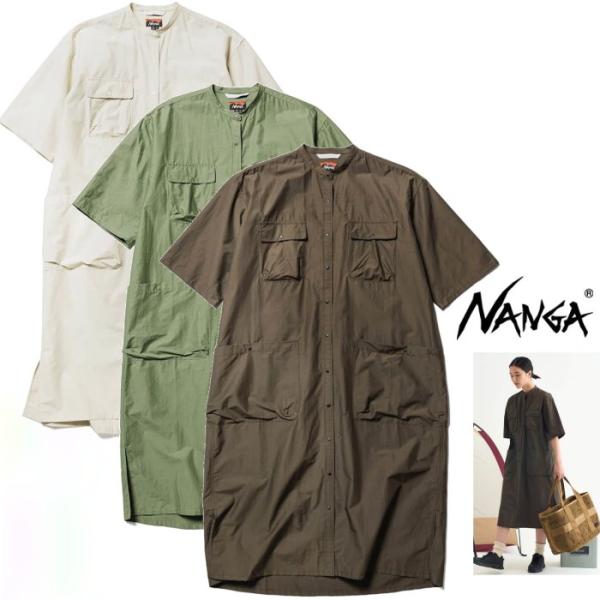 NANGA(ナンガ) W’s C/N RIPSTOP CAMP SHIRTS DRESS リップスト...