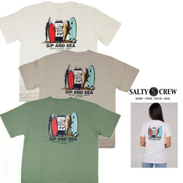 SALTY CREW(ソルティークルー) SIP AND SEA S/S TEE BACKプリント ...