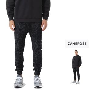 ZANEROBE(ゼインローブ) ZR701JP-NR Sureshot Jogger Slim Fit Knee 柄プリント ジョガーパンツ color：Dark Print GREY/BLACK(柄・グレー/ブラック)｜angland