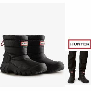 HUNTER(ハンター) メンズ　ORIGINAL INSULATED SHORT SONW　BOOT ショート丈 スノーブーツ color ： BLACK(ブラック)｜angland