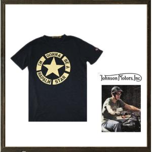 Johnson Motors  ジョンソンモータース Napalm Star T-Shirt 半袖Tシャツ color：Trench Black（ブラック）｜angland