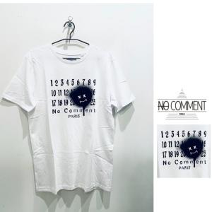 NO COMMENT PARIS(ノーコメント paris) UNISEX JP BLACK SUN 半袖プリント T-Shirts color：WHITE(ホワイト)｜angland