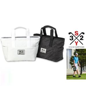 SY32 by SWEET YEARS★GOLF SYG-24S103 JAQUARD CART BAG ジャガード ロゴ カートバッグ color:WHITE(ホワイト) BLACK(ブラック)｜angland