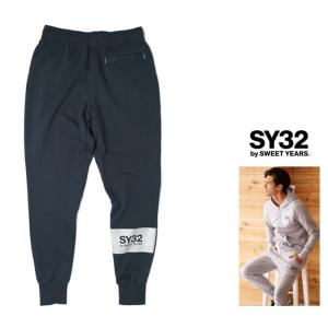 SY32 by SWEET YEARS　TNS1717 WORLD STAR SWEAT PANTS ロゴ スウェットパンツ color:NAVY(ネイビー)｜angland