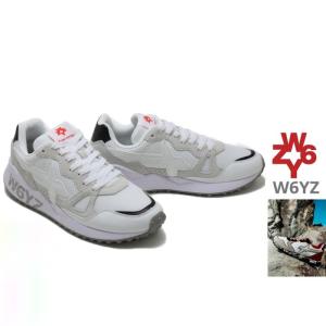 W6YZ(ウィズ) WOLF-M 0N01 LEATHER/RUBBER SNEAKER レザースニーカー COLOR：WHITE(ホワイト)｜angland