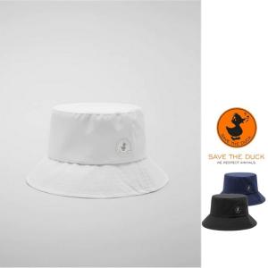 SAVE THE DUCK(セイブザダック) UNISEX WREN DY1762U WIND ポリエステルHAT Color：White(ホワイト) Navy(ネイビー) Black(ブラック)｜angland