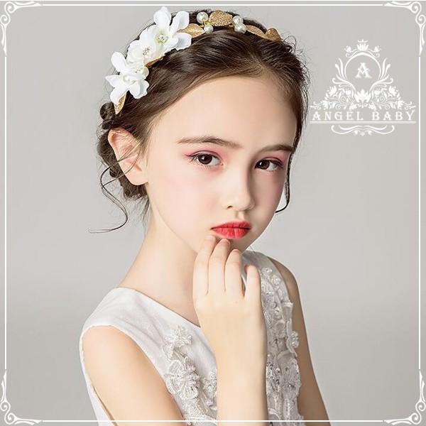 即納 送料無料 子供ヘアアクセサリー 花輪 子どもカチューシャ キッズ髪飾り ヘッドドレス フラワー...