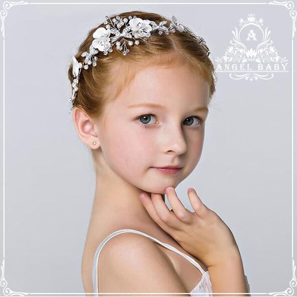 即納 送料無料 子供ヘアアクセサリー 花輪 子どもカチューシャ キッズ髪飾り ヘッドドレス フラワー...