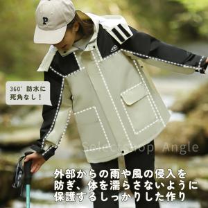 レインコート キッズ 上下 セパレート カッパ...の詳細画像4