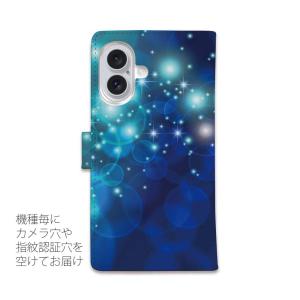 スマホケース 手帳型 グリッターグランブルー ...の詳細画像2