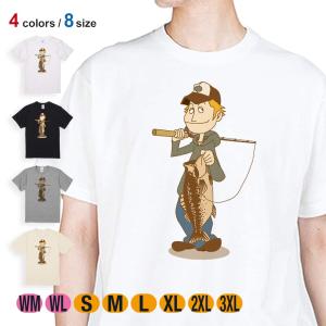 釣り Tシャツ 半袖 釣りボーイ イラスト 5 6oz 綿100 メンズ レディース 洗濯 大きいサイズ 白 黒 灰色 肌色 春 夏 秋 冬 オシャレ 釣り 魚 ルアー Met Angler S Case アングラーズケース 通販 Yahoo ショッピング