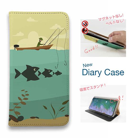 スマホケース 手帳型 釣り ルアー 魚 iPhone17 Pro Max iPhone Air 16...