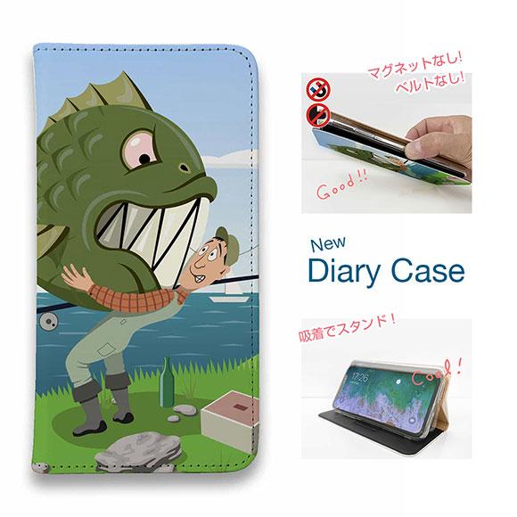 スマホケース 手帳型 釣り ルアー 魚 iPhone17 Pro Max iPhone Air 16...