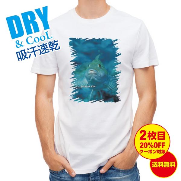 Tシャツ 熱帯魚 No.9 クジメ 釣り 魚 ルアー 送料無料 メンズ ロゴ 文字 春 夏 秋 イン...
