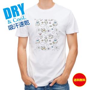 Tシャツ ほのぼの猫の手書きイラスト 送料無料 レディース 猫 ネコ 雑貨 春 夏 秋 トップス 安い 面白い 大きいサイズ 洗濯 ポリエステル｜anglers-case