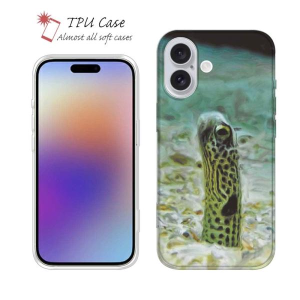 スマホケース ソフトケース TPU チンアナゴ 魚 釣り ルアー iPhone17 Pro Max ...