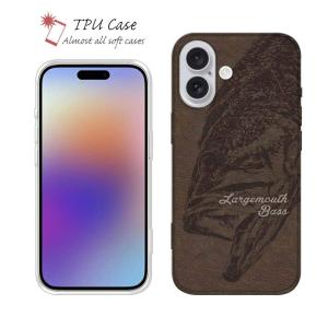 スマホケース ソフトケース TPU ブラックバス 魚 釣り ルアー iPhone17