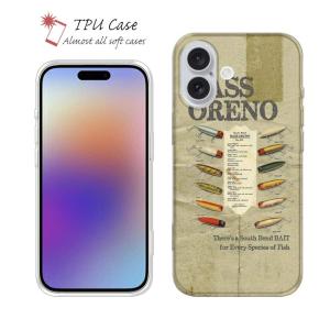 スマホケース ソフトケース TPU ブラックバス 魚 釣り ルアー iPhone17