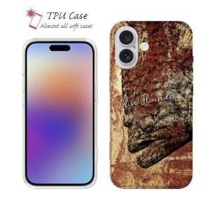 スマホケース ソフトケース TPU 砂の王者・ヒラメ 魚 釣り ルアー