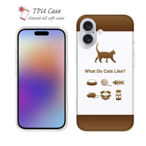 スマホケース ソフトケース TPU 猫はどれがお好き? かわいい ネコ 雑貨 iPhone17 Pr...
