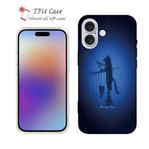 スマホケース ソフトケース TPU WANTED BASS 魚 釣り ルアー iPhone17