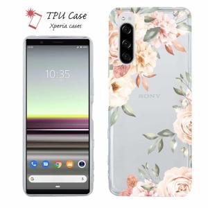 Xperia ソフトケース 花柄 スマホケース Xperia 10 VI Xperia 1 VI Xperia 10 V Xperia 1 V Xperia 5 IV Xperia Ace III エクスペリア ビンテージフローラル