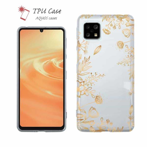 AQUOS ソフトケース 花柄 スマホケース AQUOS sense9 R9 Pro wish4 s...