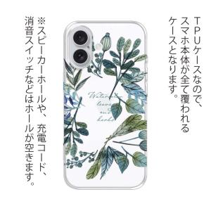 ソフトケース 花柄 スマホケース TPU 水彩...の詳細画像1