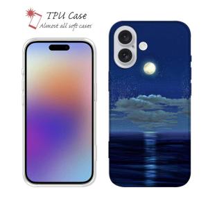 スマホケース ソフトケース TPU 海の風景 バブル 深海魚 アクアリウム