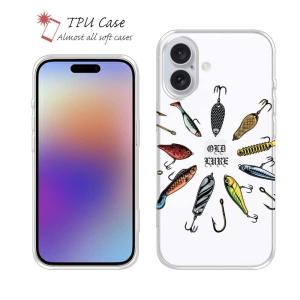 スマホケース ソフトケース 釣りざんまい ルアーコレクション 魚