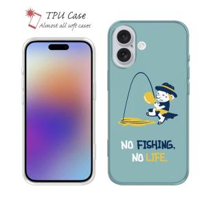 スマホケース ソフトケース TPU コミカルなクジラのイラスト iPhone17