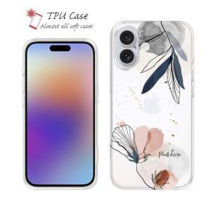 ソフトケース 花柄 スマホケース TPU プランツデザイン No.5 カラフル