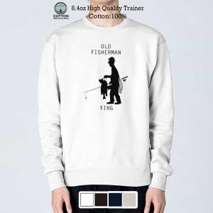釣り トレーナー 長袖 OLD FISHERMAN 8.4oz (オンス) 綿100%