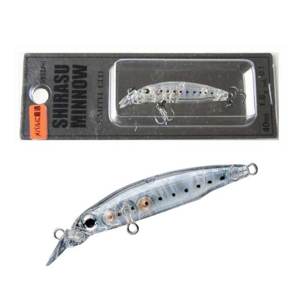スミス シラスミノー40 ＃01 レーザーシラス
