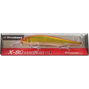 メガバス X-80 MAGNUM +1/05 GG AKAKIN　シーバス・ソルトミノー メール便OK｜anglers-sarai