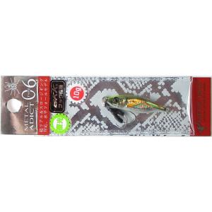 リトルジャック メタル アディクトtype06-10g/#07 Chart Head Glow Belly AJI シーバス 青物 ショアジギング