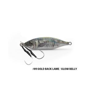 リトルジャック メタル アディクトtype06-40g/#09 GOLD BACK LAME / GLOW BELLY シーバス 青物 ショアジギング