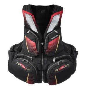 シマノ  VF-110X ブラッドレッド XLサイズ フローティングベスト リミテッドプロ