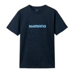 シマノ (Shimano) SH-021W ネイビー Mサイズ ドライロゴTシャツ ショートスリーブ｜anglersweb