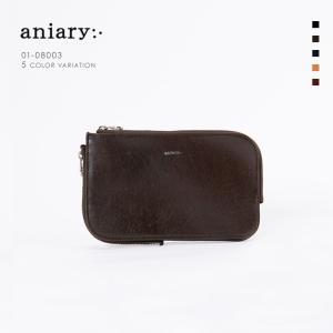 正規取扱店 ポイント10倍 aniary アニアリ アンティーク レザー 牛革 本革 マルチケース メンズ ギフト 日本製 01-08003 送料無料