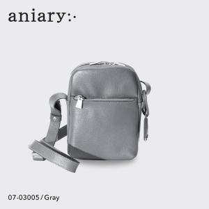 正規取扱店 ポイント10倍 aniary アニアリ シュリンク レザー 牛革 本革 ショルダーバッグ メンズ ギフト 日本製 07-03005  送料無料