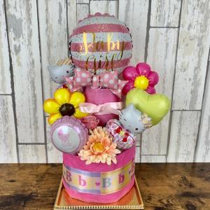 ハローキティおむつケーキ2段
