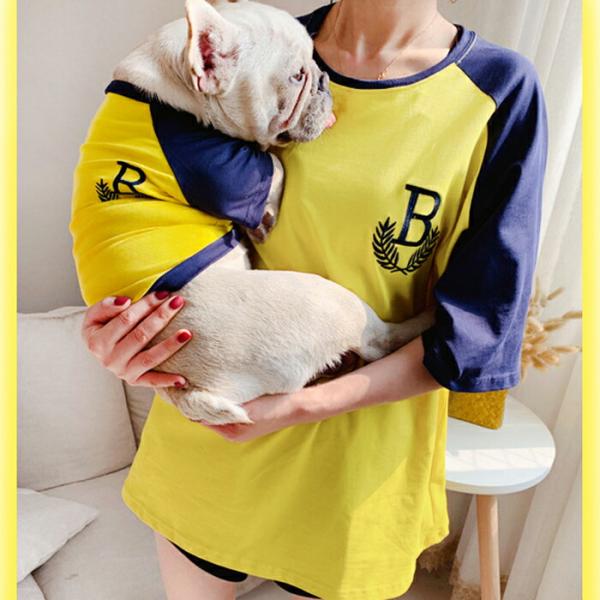 【送料無料】 ペット服 ドッグ キャット ペットウエア 犬服 猫服 ラグランTシャツ 犬　猫　お揃い...