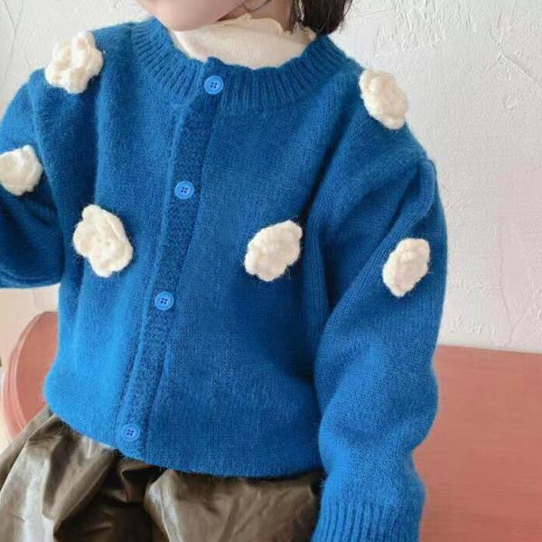 【送料無料】 40%off ベビー キッズ カーディガン セーター ニット 花 可愛い おしゃれ 無...