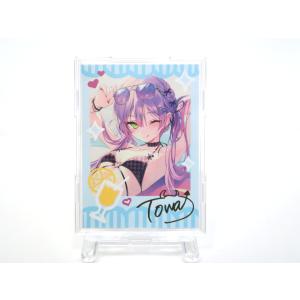 ホロライブ 誕生日記念2024 箔押し複製サイン入り rurudo 描き下ろし チェキ風ブロマイドカード 常闇トワ